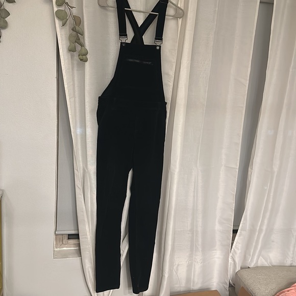 Great condition Black Velvet Overall Jumpsuit - Picture 2 of 3